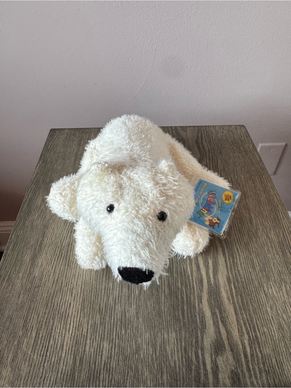 Ganz Webkinz NWT HM116 Polar Bear Stamped Paw Stuffed Plush Collector Stuffie